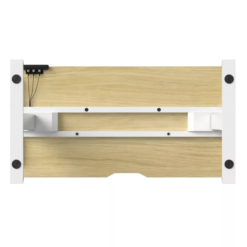 Table de levage électrique à double moteur en bois massif